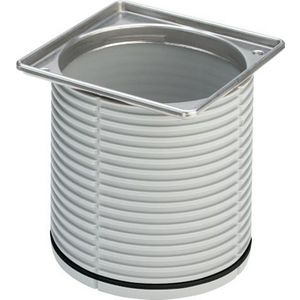 Opzetframe 100x100 chroomnikkelstaal/blank