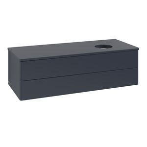Wastafelonderkast Antao 1200x360x500mm Mid.Blue Matt Lacquer K23010HG