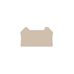 Afsluit- eindplaat d.beige h:68.88mm b:1.5mm V- VVE=50