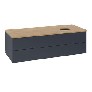 Wastafelonderkast Antao 1200x360x500mm Mid.Blue Matt Lacquer K23011HG