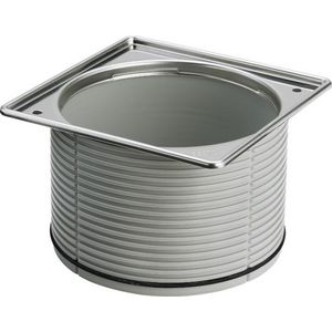 Opzetframe 150x150 chroomnikkelstaal/blank 49493-489038