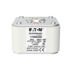 Zekering hoge snelheid 500A AC 690V 200kA 3 aR IEC UL VVE=3