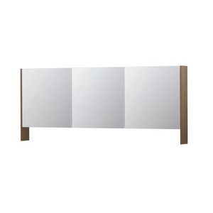 INK SPK3 Spiegelkast 3dr & open planchet Zuiver eiken 180x74