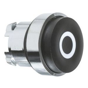 Drukknop Ø22mm Zwart O