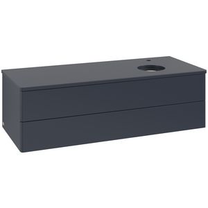 Wastafelonderkast Antao 1200x360x500mm Mid.Blue Matt Lacquer K23050HG