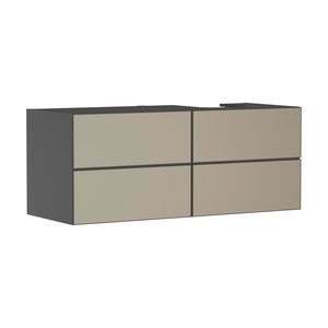 Onderkast Slate Matt Grey / front patterned bronze 1370x550mm 4x la Cons.R Xevolos E 54241390