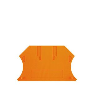 Afsluit- eindplaat oranje h:56mm b:1.5mm V-0 Wemi VVE=50