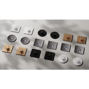 DuoTurn Q afbouwdeel tbv inbouwkraan voor 2 functies chroom