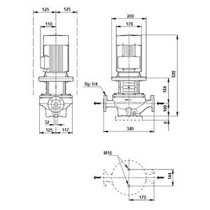 Inlinepomp TP 32-250/2-A-F-A-BQQE 400Y 50HZ