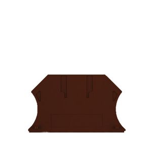 Afsluit- eindplaat brown h:56mm b:1.5mm V-0 Wemid VVE=50