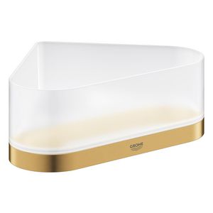 Selection korf met houder hoekmontage 41038GN0 cool sunrise geborsteld (mat goudkleurig)