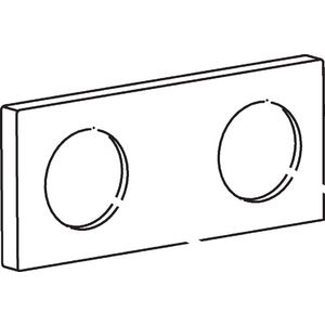 Rozet 175x75mm chroom 59913703