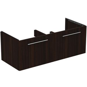 Wastafelmeubel I.LIFE-B 120cm 2x la coffee donker eiken
