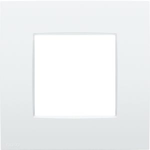 Enkelvoudige afdekplaat Niko Intense lunar white coated