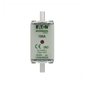 Zekering laagsp. 100A AC 500V NH00 aM dubbele melder VVE=3