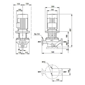 Inlinepomp TP 40-100/4-A-F-A-BQQE 400Y 50HZ