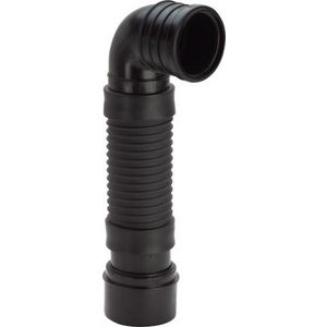 Wc-Aansluitbocht 90gr. DN100 380-460 flex kunststof/zwart