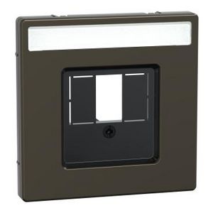 Centraalplaat USB/HDMI Mocca metallic Systeem D