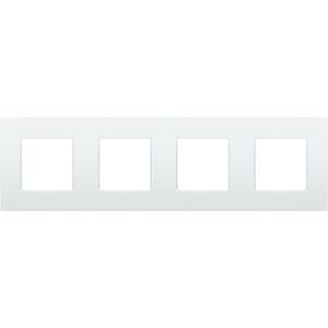 Viervoudige afdekplaat 71 mm centerafstand Niko Intense luna