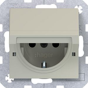SCHUKO-wandcontactdoos vastzetbaar Safety Plus steekklemmen A.x/C.x pebble mat