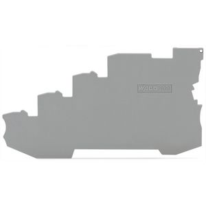 Afsluit-+tussenplaat 1mm dik 4-dr. klemmen 5491 VVE=25