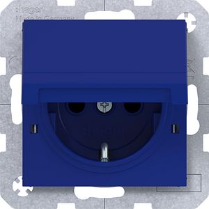 SCHUKO-wandcontactdoos vastzetbaar Safety Plus steekklemmen A.x/C.x cobalt mat