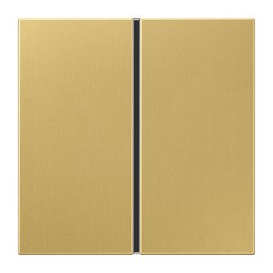 Tastafdekking compleet 1voudig LS messing klass KNX