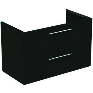 Wastafelmeubel I.LIFE-B 100cm 2x la mat carbon donkergrijs