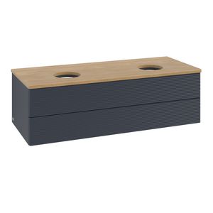 Wastafelonderkast Antao 1200x360x500mm Mid.Blue Matt Lacquer K24111HG