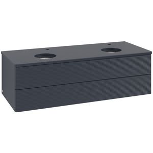 Wastafelonderkast Antao 1200x360x500mm Mid.Blue Matt Lacquer K24150HG
