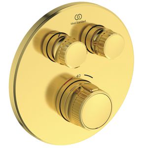 navigo douchetherm 2 functies rond opb.deel brushed gold (mat goudkleurig) A72