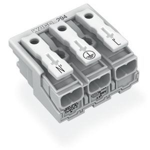 Kroonklem Drukknop extern z. PE-contact wit 294-5023 VVE=500