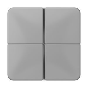 Tastafdekking 4-voudig compleet CD grijs KNX