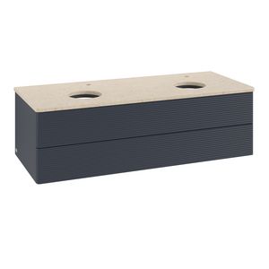 Wastafelonderkast Antao 1200x360x500mm Mid.Blue Matt Lacquer K24153HG