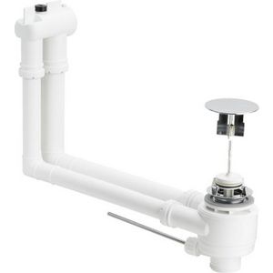 Afvoer Overloopgarnituur 1 1/4x60 kunststof/verchroomd
