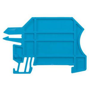 Afsluit- eindplaatterminals blauw h:60mm b:2 m VVE=20