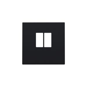 Afwerkingsset enkelvoudige luidsprekeraansl. black coated