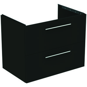 Wastafelmeubel I.LIFE-B 80cm 2x la mat carbon donkergrijs