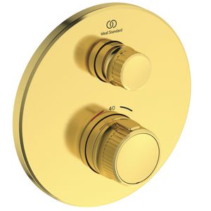 navigo douchetherm 1 functie rond opb.deel brushed gold (mat goudkleurig) A729