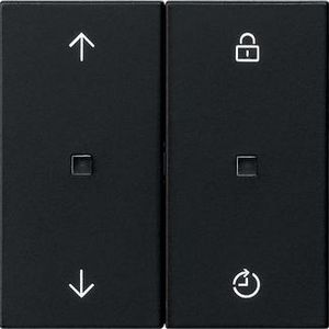 Gira eNet bedieningselement-opzetstuk Memory pijlen System 55 zwart m