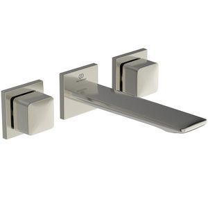 conca wandmengkraan 3-gats in- en opb.delen silver storm (rvs look) A74