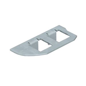 Montageplaat 2x gatenpatroon type F 174x166 rvs