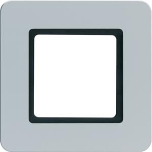 Afdekraam 1-v berker Q.7 alulook soft-finish verlicht