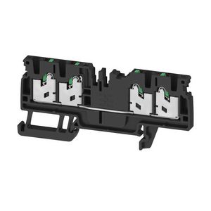 Doorvoer blok SNAP IN zwart 2.5mm² 24A 800 nr. VVE=100
