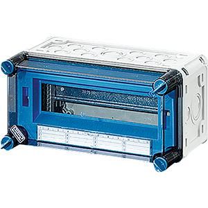 au.behuizing IP65 12 modules BM1 300x150mm +PE/Nul klem