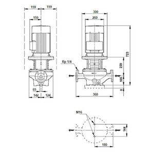 Inlinepomp TP 65-410/2-A-F-A-BQQE 400D 50HZ