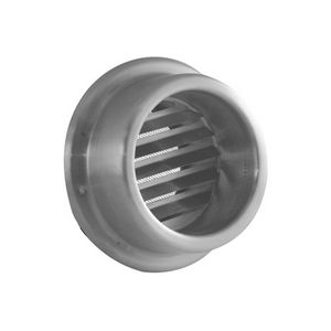 RVS buitenrooster kraagmodel Ø125mm