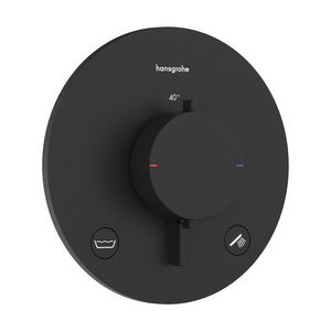 Inbouwthermostaat 2F+zekerheid. EN1717 Ecostat Comfort S mat zwart
