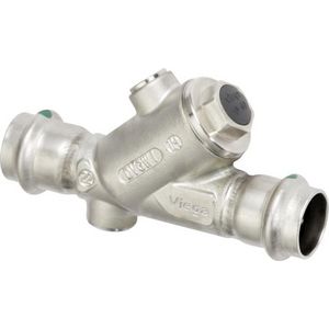 Terugslagklep Met Sc 22 RVS/blank