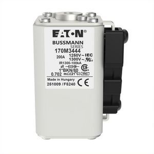 Zekering h. snelheid 200A AC 1250V 100kA compact 1 45 VVE=3